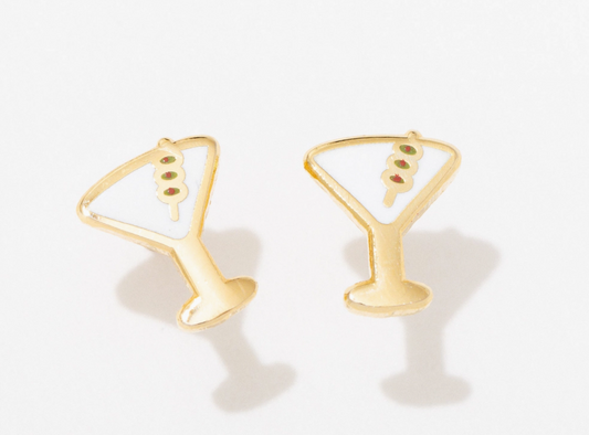 Martini Stud Earrings