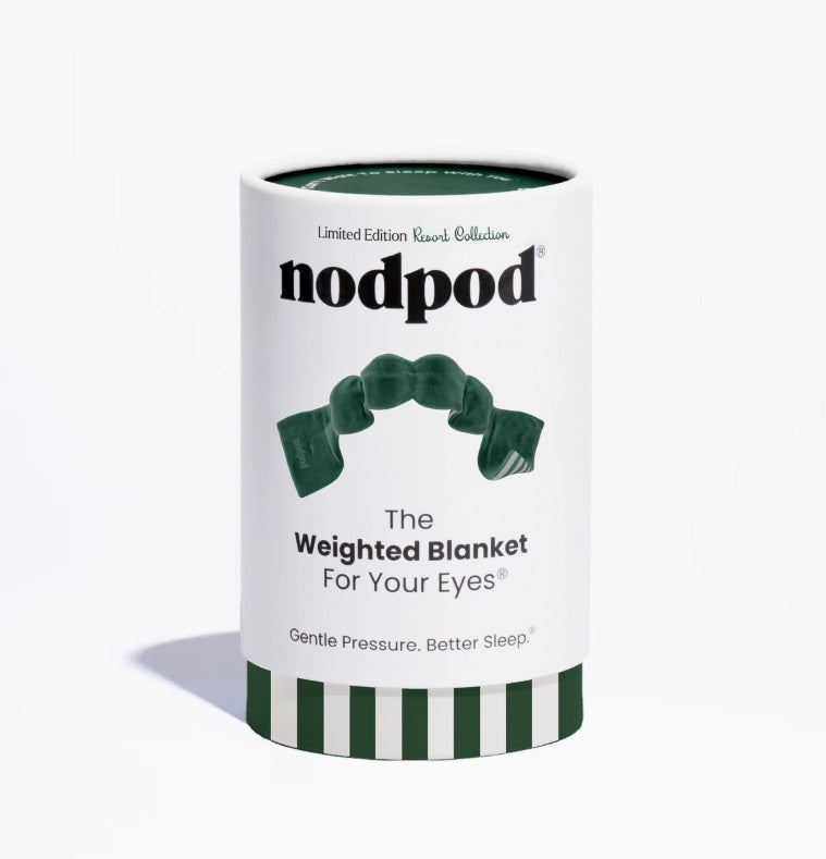 Nod Pod Weighted Sleep Mask - Cabana Green