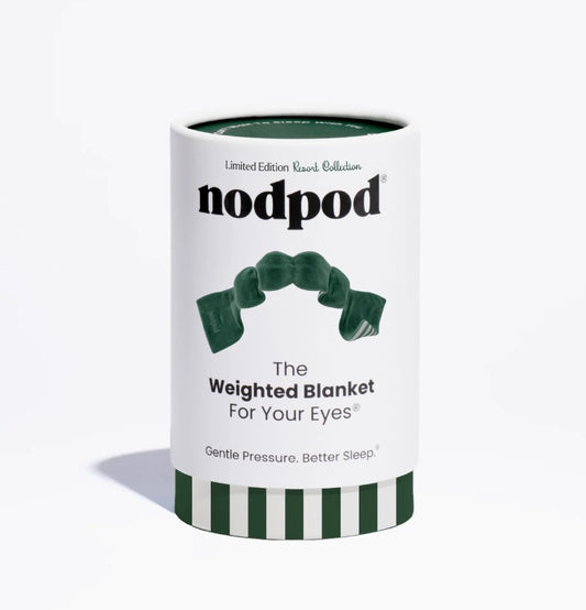 Nod Pod Weighted Sleep Mask - Cabana Green
