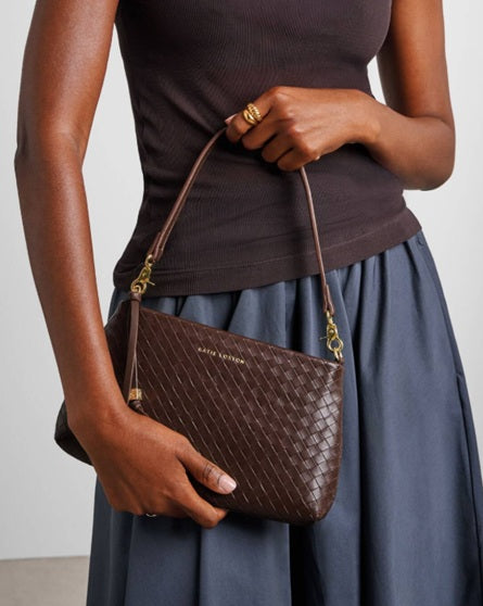 Nova Small Shoulder Bag - Dark Chocolate