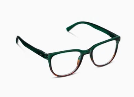 Penn Glasses - Green/Tortoise Horn +2.00