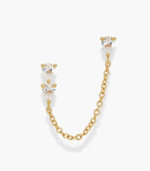 Tatum Chain Stud Earring