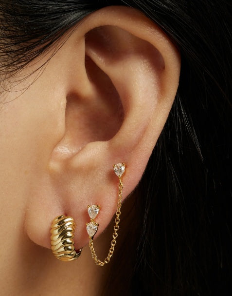 Tatum Chain Stud Earring
