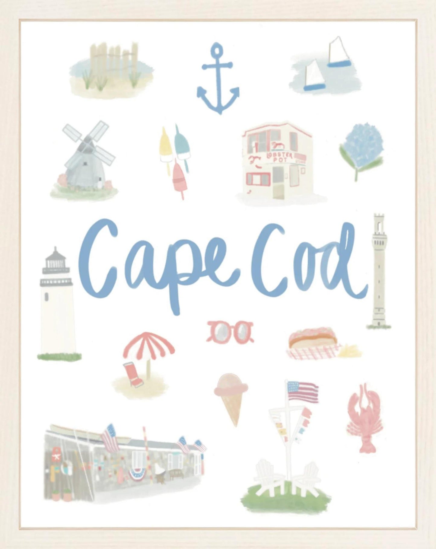 Cape Cod Landmark Print - 8x10