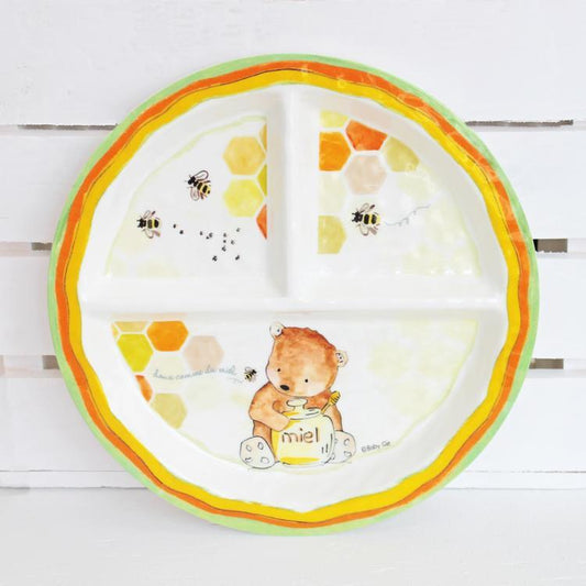 Sweet As Honey Sectioned Child's Plate