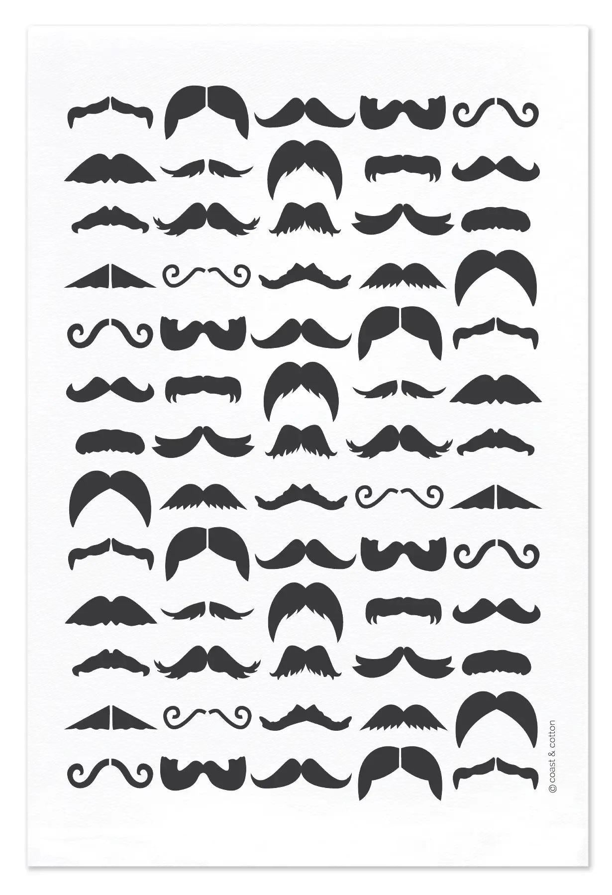 Mustaches Hand Towel