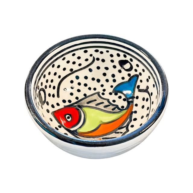 Hand Painted Small Ceramic Fish Bowl